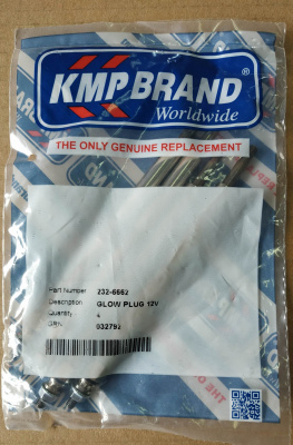 2326662 Свеча накаливания 232-6662, 4533510, 453-3510 (KMP)