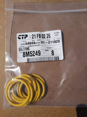 8M5249 Кольцо уплотнительное стакана форсунки тонкое 8M-5249 (CTP)